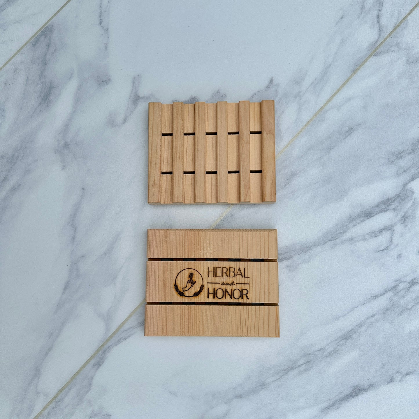 All Natural Cedar Wood Soap Dish