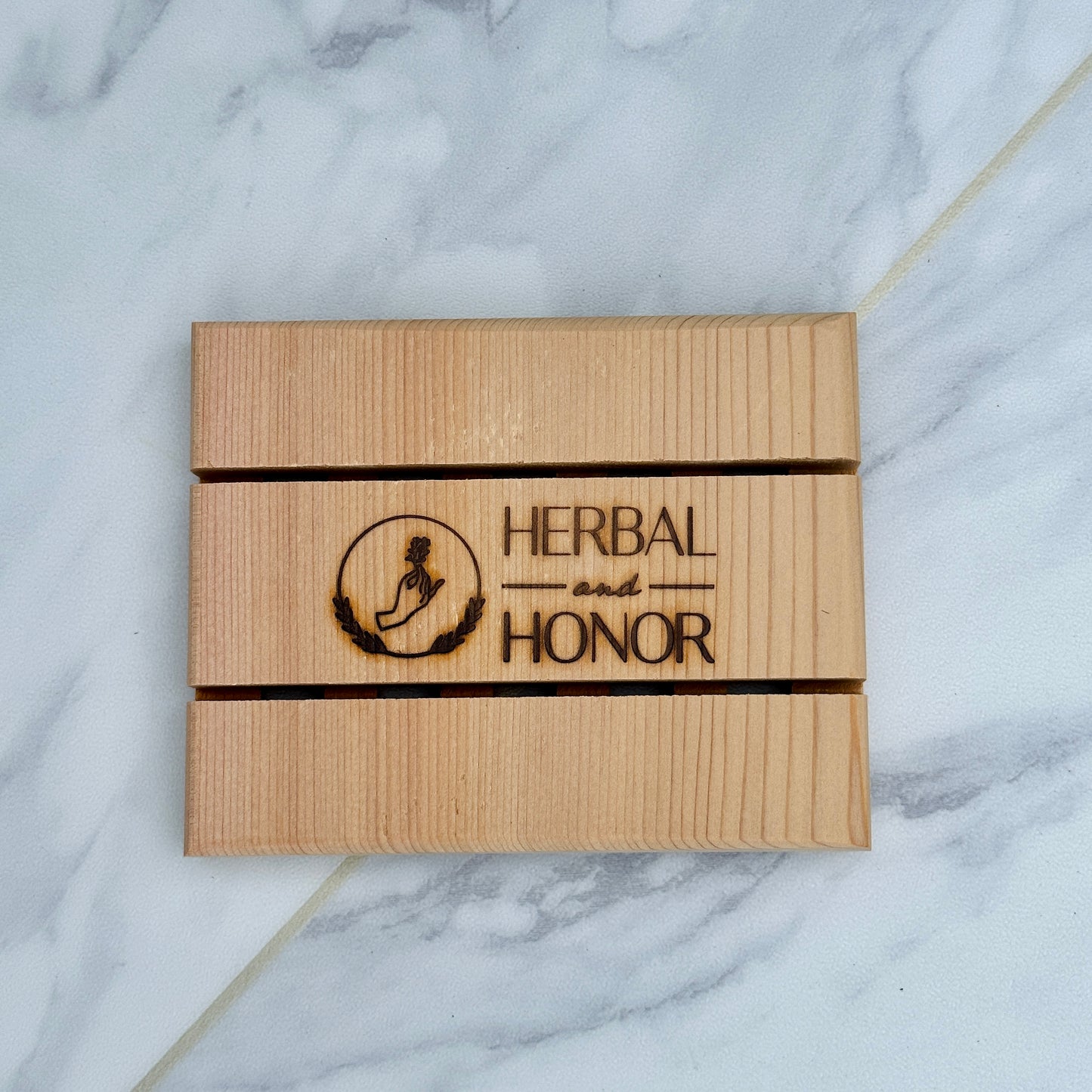 All Natural Cedar Wood Soap Dish
