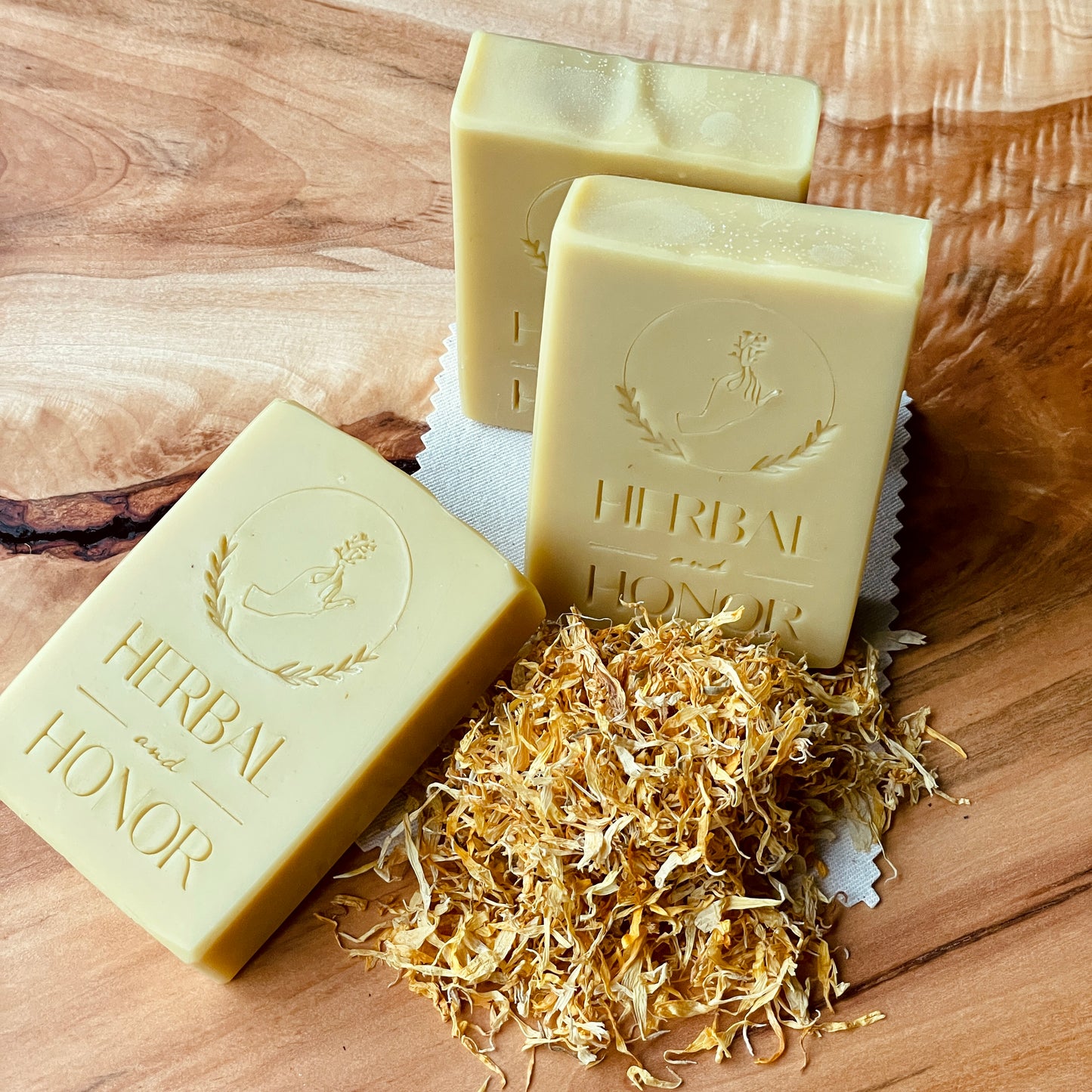 Gentle Calendula - Coconut Milk, Shea Butter, And Calendula All Natural Bar Soap