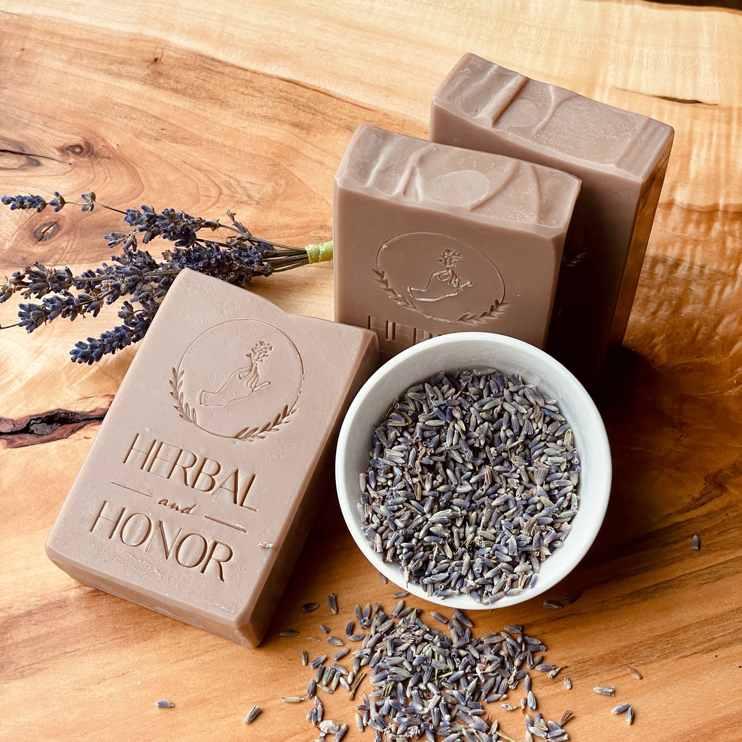 Relaxing Night - Lavender and Purple Clay Soap with Coconut Milk & Shea Butter All Natural Bar Soap