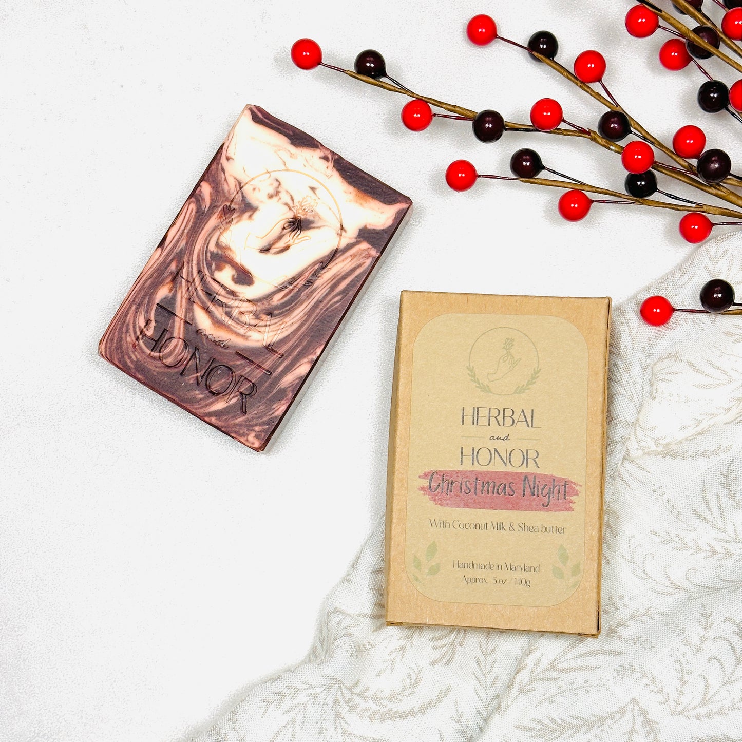 Christmas Night - Bergamot, Lavender, and Clove All Natural Bar Soap