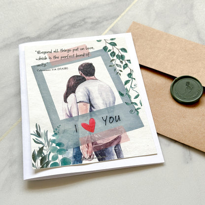 Put On Love Scented Card - Colossians 3:14