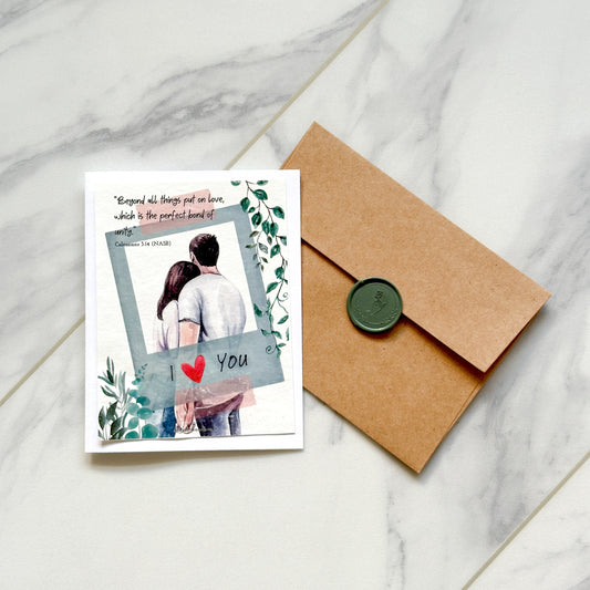 Put On Love Scented Card - Colossians 3:14