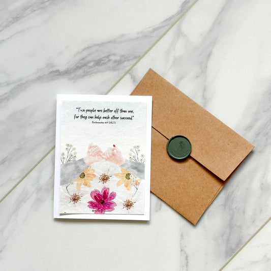 Two Are Better Than One Scented Card - Ecclesiastes 4:9