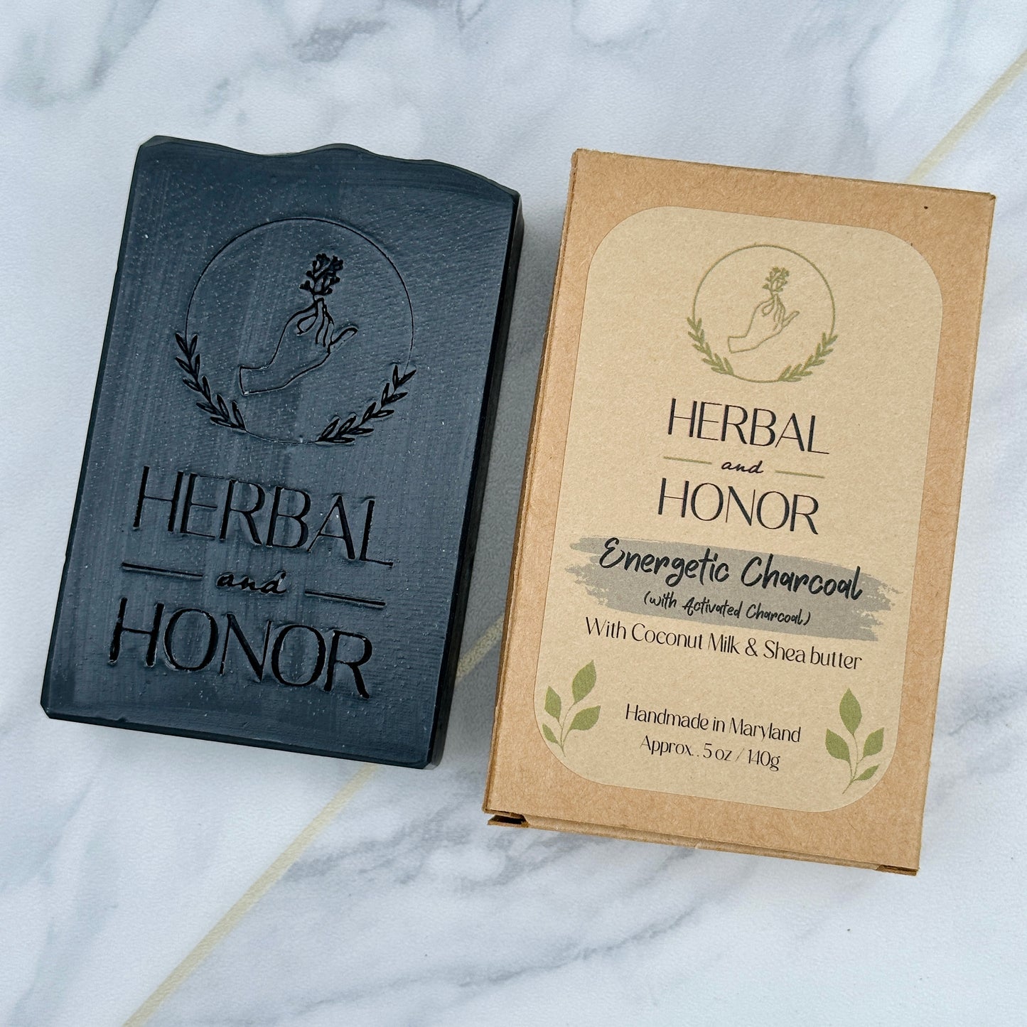 Energetic Charcoal - Coconut Milk, Shea Butter, and Activated Charcoal All Natural Bar Soap