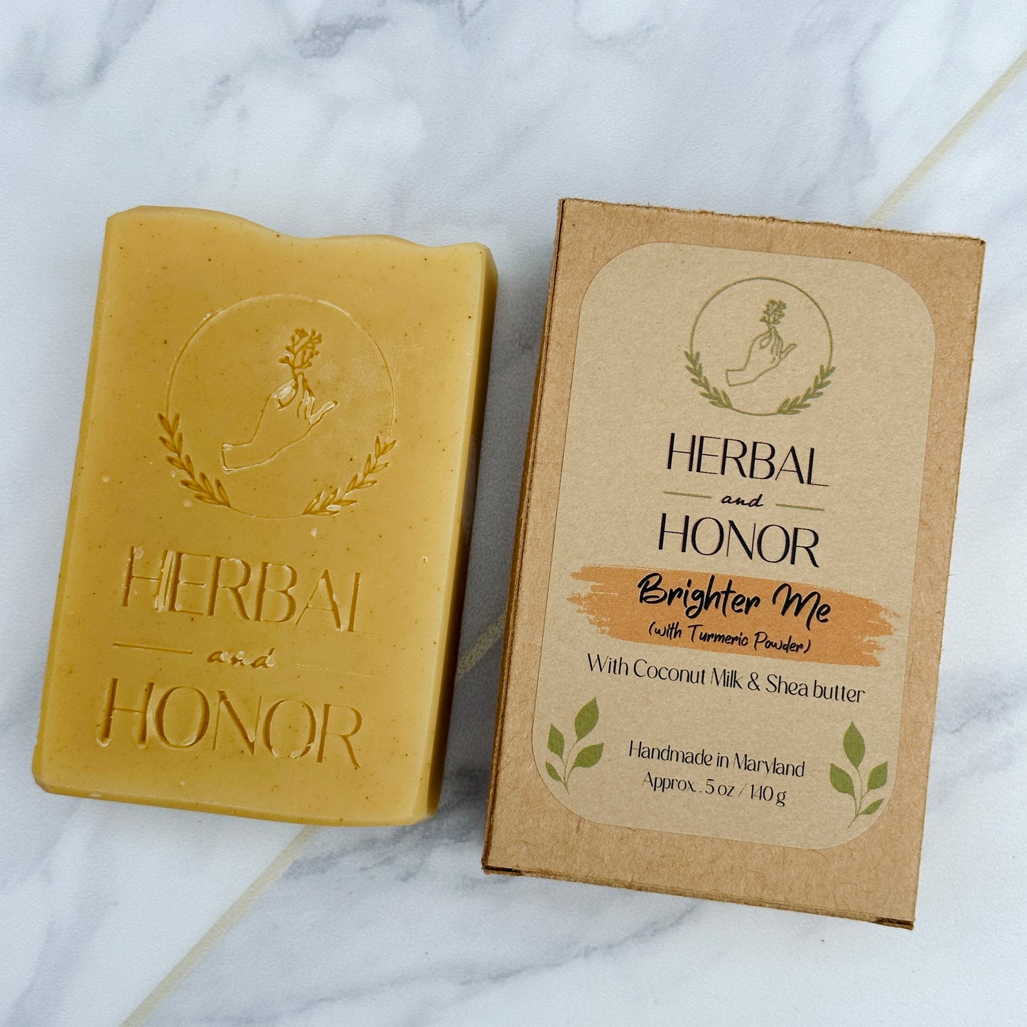 Brighter Me - Coconut Milk & Turmeric All Natural Bar Soap