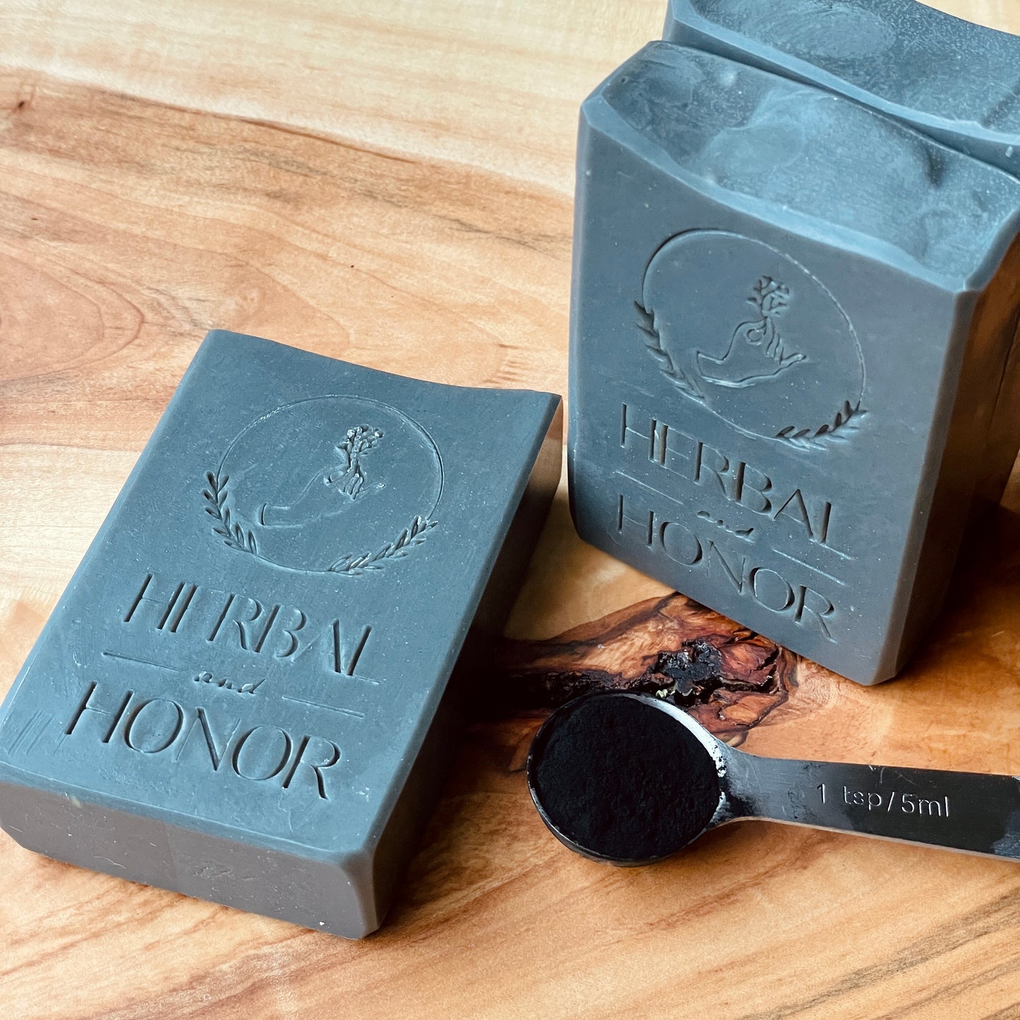 Energetic Charcoal - Coconut Milk, Shea Butter, and Activated Charcoal All Natural Bar Soap