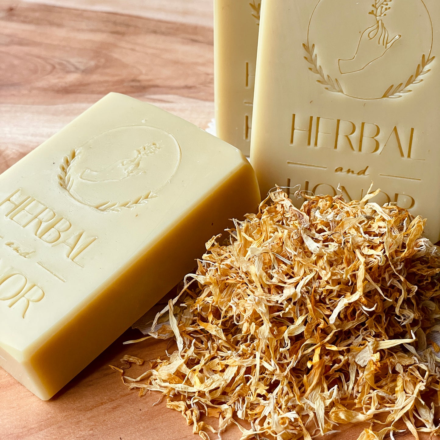 Gentle Calendula - Coconut Milk, Shea Butter, And Calendula All Natural Bar Soap